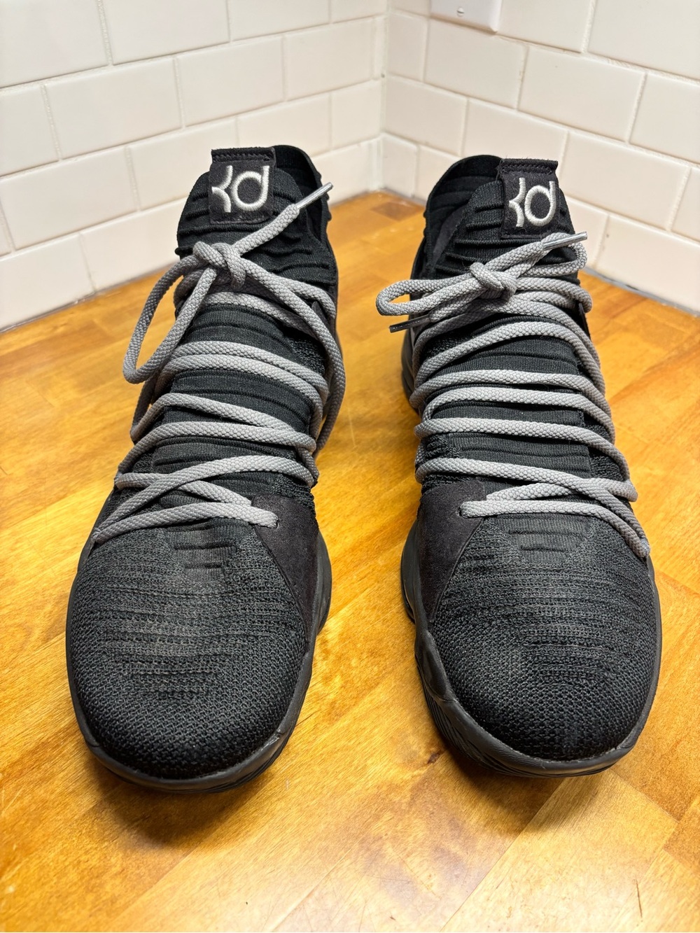 Nike KD 10 Men’s Size 13 Black Gray Zoom Air Basketball Shoes Kevin Durant